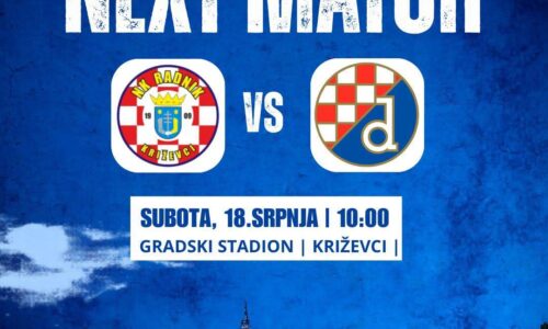 Prva pripremna utakmica: NK Radnik Križevci – GNK Dinamo Zagreb (juniori)