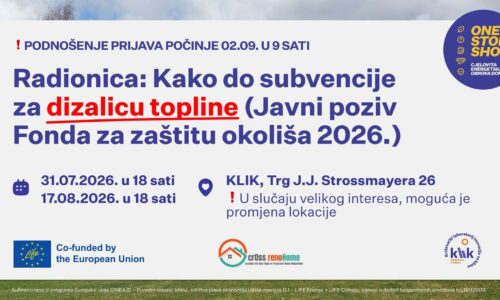 Radionica: Kako do subvencija za dizalicu topline? (Javni poziv FZOEU 2026)
